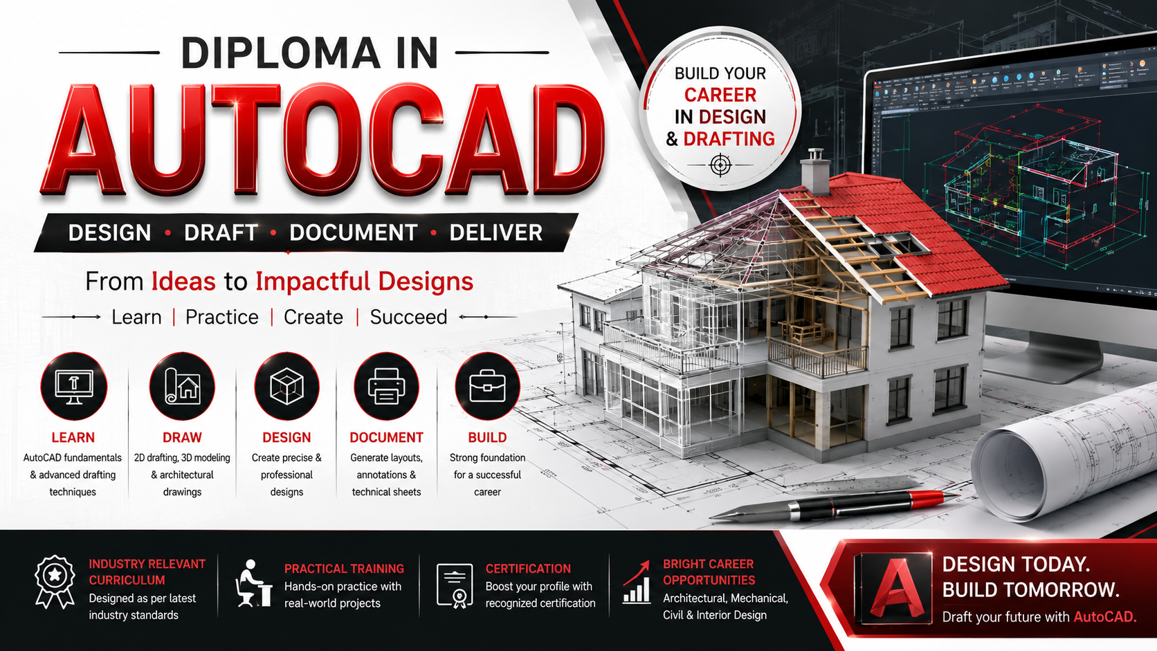 DIPLOMA IN AUTOCAD at AICDM Foundation