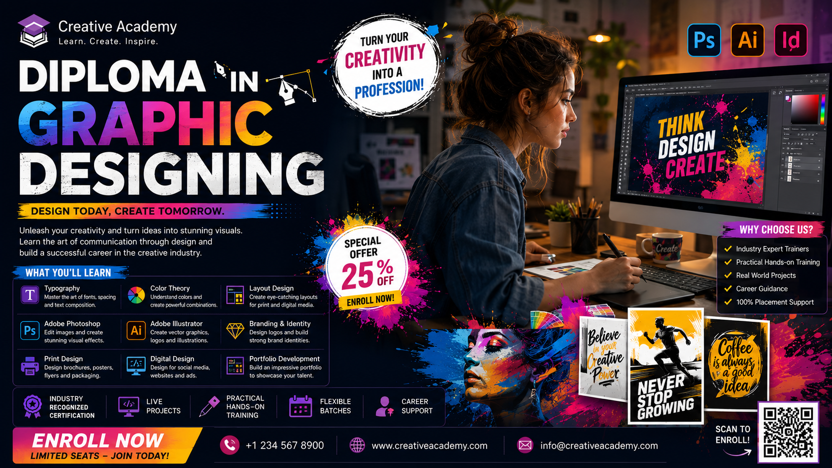 DIPLOMA IN GRAPHIC DESIGNING at AICDM Foundation